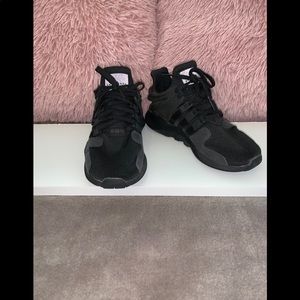 Adidas all black shoes
